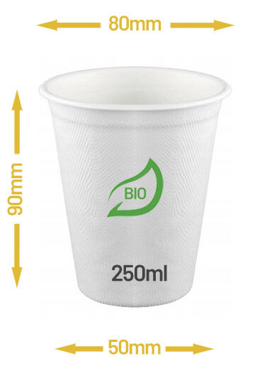 Kubek jednowarstwowy BIO 250ml